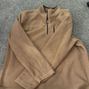 Men's Tan Fleece Sweater